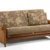 Night and Day Rosebud Futon in Honey Glaze - Drawers Included