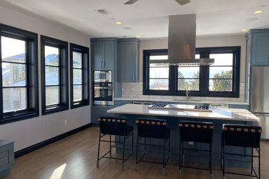 Inspiration for a contemporary home design remodel in Denver