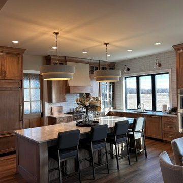 Stained Maple Kitchen Cabinets