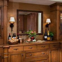 built in buffet table