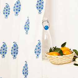 Attiser - Blue Fabric Shower Curtains - Bath Products