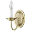 Home Basics Wall Sconce, Antique Brass