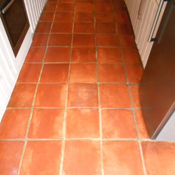 Badly Neglected Terracotta Tiled Floor Restored in Fulwood