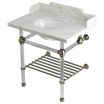LMS3030MAB8 30" Console Sink with Acrylic Legs (8-Inch, 3 Hole)