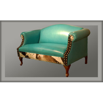 "Albuquerque" 2 Cushion Turquoise Love Seat