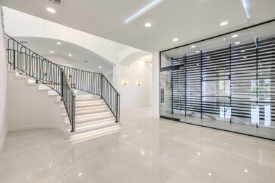 Example of a transitional wine cellar design in Las Vegas