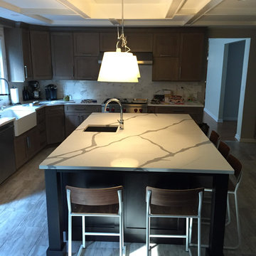 Gray Contemporary Kitchen