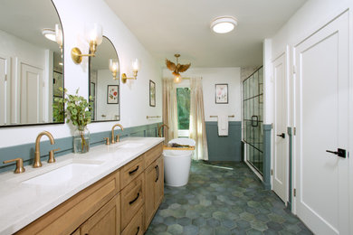 Example of a classic bathroom design in DC Metro
