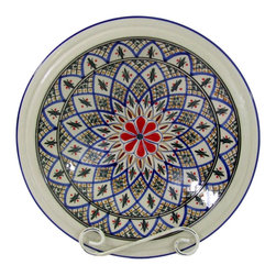 Le Souk Ceramique - Medium Stoneware Serving Bowl Tabarka Design - Serving And Salad Bowls