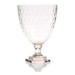Pressed glass hurricane by Zodax - Candles And Candleholders