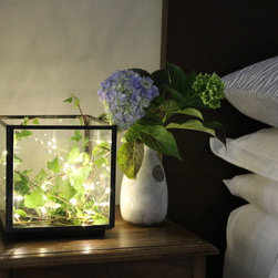 Weathered Zinc Lanterns and Candle Boxes - Candle Holders and Candelabra