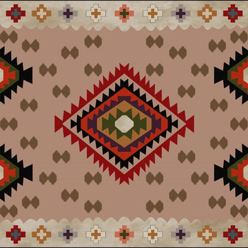 Chiara Rose Rubber Back Non-Skid/Slip Area Rug 2'7"X5'; 2'7"X6'6"; 5'3"x7'6".