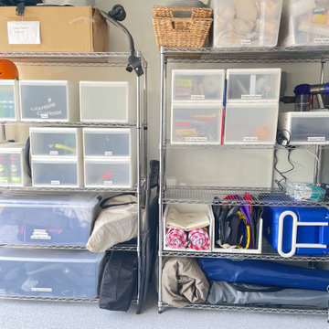 Labeled Garage Storage System