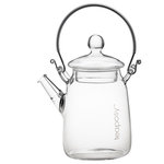 Teaposy - Tea for One Glass Teapot - 12oz (or 350ml) teapot, with a stainless steel loose-leaf filter and a stainless steel handle. Handmade with borosilicate glass, heat resistant.