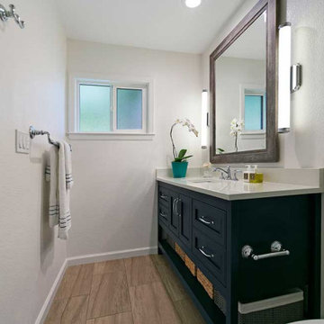 Walnut Creek Transitional Guest Bathroom Remodel