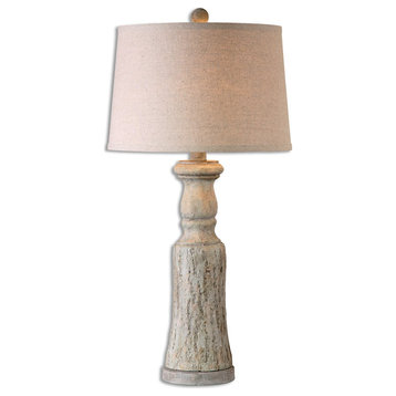 Uttermost Cloverly Table Lamp, Set of 2, Burnished Gray, 26678-2