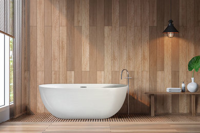 Inspiration for a mid-sized modern home design remodel in Los Angeles