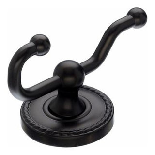 Designers Impressions Stockton Series Oil Rubbed Bronze Double Robe Hook 