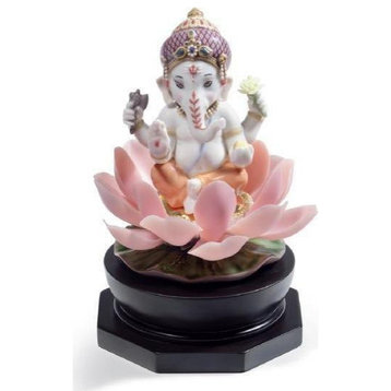 Lladro Padmasana Ganesha Figurine 01008635
