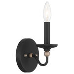 Minka Lavery - Westchester County 1-Light Wall Sconce in Sand Coal with Skyline Gold Leaf - Stylish and bold. Make an illuminating statement with this fixture. An ideal lighting fixture for your home.&nbsp