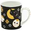 Mischievous Kitty Cat Black Mug