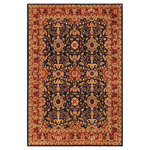 Bareens Designer Rugs - Oriental Ziegler Shane Blue Rust Hand-Knotted Wool Rug - 8'11'' x 12'0'' - Enhance the ambiance of your home with this magnificent Persian-influenced Turkish hand-knotted rug made by skilled artisans capable of creating the most exceptional vegetable dyes and hand-spun wool. This exquisite handmade rug is a one-of-a-kind Peshawar Kafkaz, otherwise identified as Chobi, Chobi Peshawar, Oushak, or Ziegler rug. These handmade rugs are crafted in Pakistan utilizing superior-quality wool imported from Australia, New Zealand, and Korea in two types of weaves: the Persian weave and the Mori weave. This rug is meticulously crafted by hand using the finest natural vegetable dyes extracted from local plants. The artisans use a blend of hand-spun local and fine merino wool, resulting in a rug with a compelling texture, higher lanolin content, and longer staple. The artisans occasionally incorporate natural or artificial silk into the pile to enhance specific motifs. The finished product is an awe-inspiring execution of flawless design and an understated palette that exudes elegance.