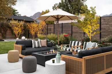 Inspiration for a contemporary patio remodel in Salt Lake City