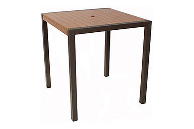 Poly-Wood Euro 36" Square Slat Table