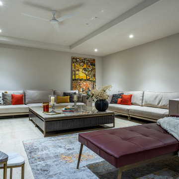 The opulent living room