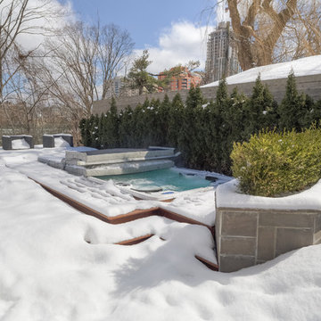 Snow-Covered Swim Spa