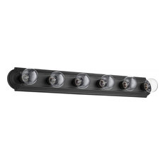 6-Light Stepped Vanity Fixture, Noir