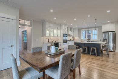 Transitional kitchen photo in Boston