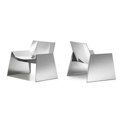 Alaska Stainless Steel Chair by Cattelan Italia - $3,844 - Indoor Chaise Lounge Chairs