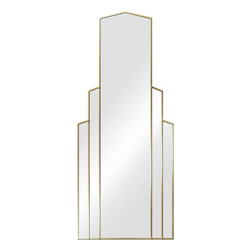 Empire Original Handcrafted Art Deco Full Length Mirror, Gold, 120x50 cm