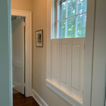 Interior raised panel shutters in Buckhead