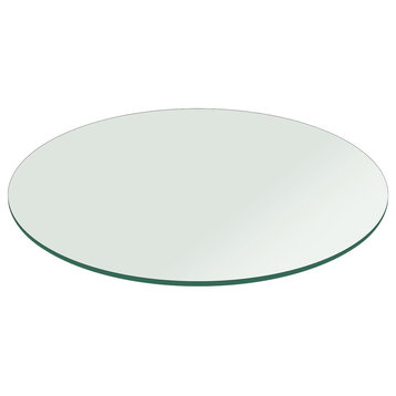 Glass Table Top: 30 inch Round 1/4 inch Thick Flat Polish Tempered