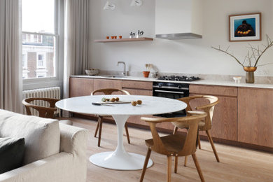 Photo of a scandi kitchen in London.