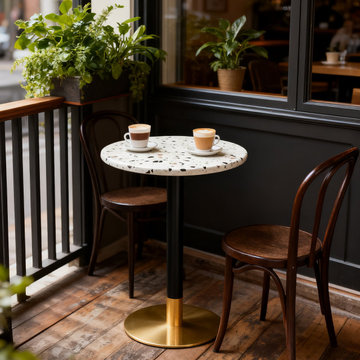 Concrete Terrazzo Tables For Bistro & Cafe
