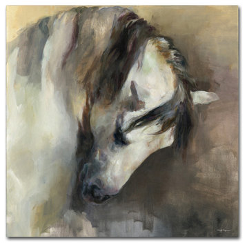 Marilyn Hageman 'Classical Horse' Canvas Art, 14"x14"