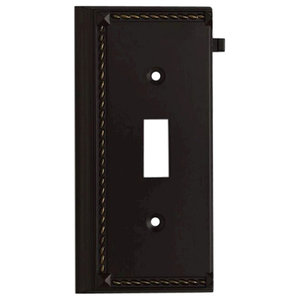 Elk 2504AGB Aged Bronze Middle Switch Plate