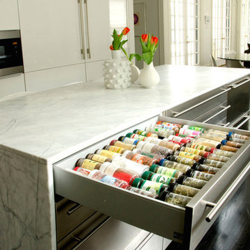 River Oaks, Poggenpohl kitchen in a traditional home
