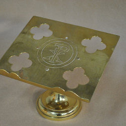 Polished brass missal stand - Home Decor