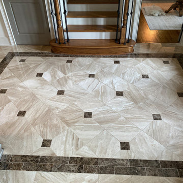 Foyer Featuring Tile & Stone Provided and Installed by Exact Tile