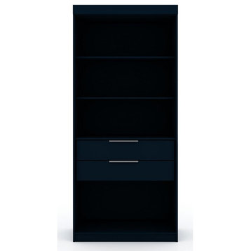 Mulberry Open 1 Sectional Closet in Tatiana Midnight Blue