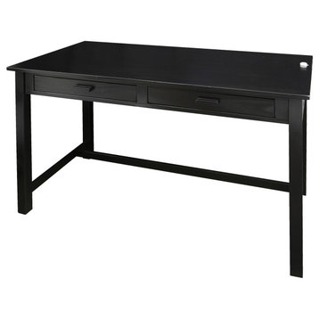 Jefferson Work Desk With Concealed Side Drawer, Concealment Furniture
