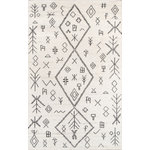 Momeni - Atlas Hand-Knotted Moroccan Rug, Natural, 5'x8' - Atlas is inspired by gorgeous hand-crafted Moroccan rag-rugs.  Maintaining the authentic texture of the nomadic craftsmanship combined with today's geometric styles and natural, understated color palette.  Hand-knotted of 100% wool in India.