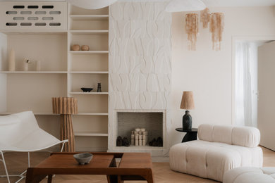 Exemple d'un salon scandinave.