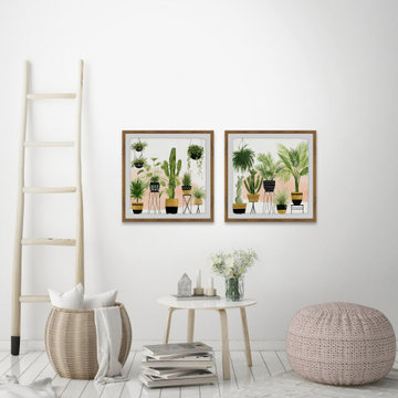 Indoor Oasis Diptych