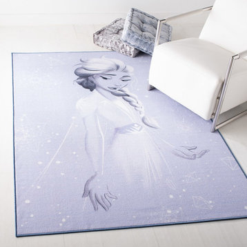 Safavieh Machine Washable Disney Rugs Area Rug, DSN555, Lavender and Gray