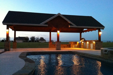 Example of a mountain style exterior home design in Austin